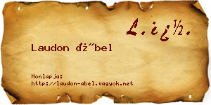 Laudon Ábel névjegykártya