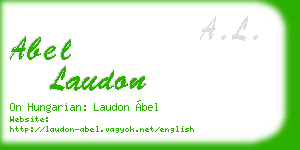 abel laudon business card